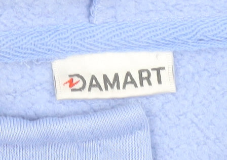 Damart Women Blue Pullover Sweatshirt Size 10/12 Cotton Blend