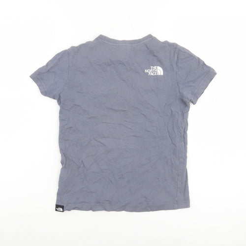 The North Face Boys Grey M Graphic Cotton Outdoor Short Sleeve T-Shirt