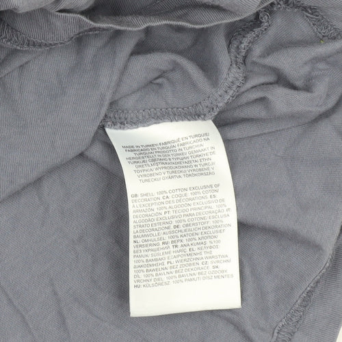 The North Face Boys Grey M Graphic Cotton Outdoor Short Sleeve T-Shirt