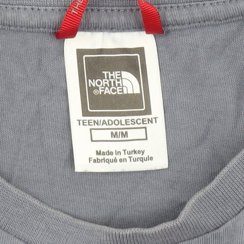 The North Face Boys Grey M Graphic Cotton Outdoor Short Sleeve T-Shirt