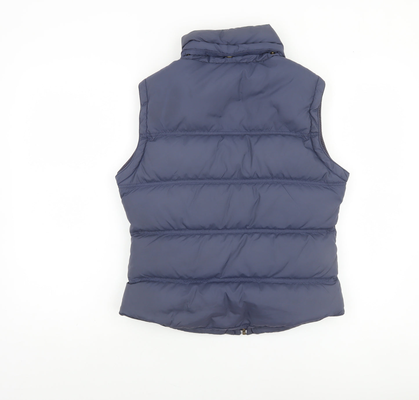 Jack Wills Women's Blue Puffer Waistcoat Size 10 Down Filled