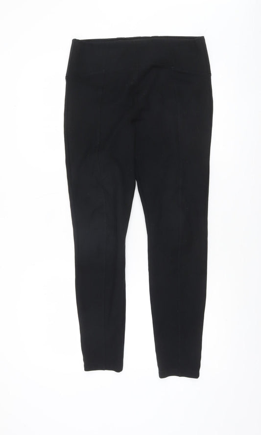Marks and Spencer Women’s Black Size 12 Slim Leg Stretch Jersey Trousers