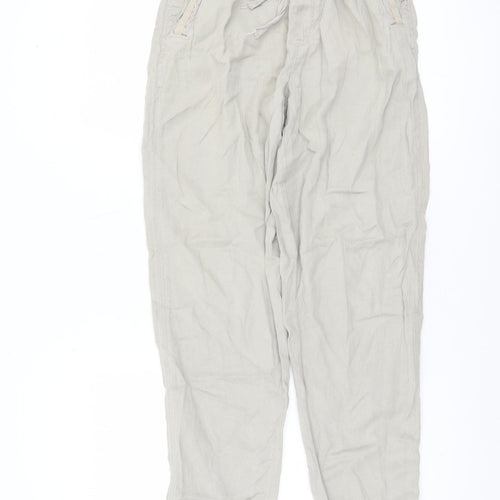 Primark Women Beige 2XS Lyocell Jogger Trousers with Pockets