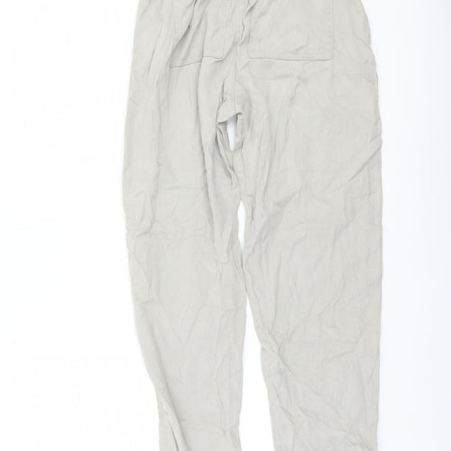 Primark Women Beige 2XS Lyocell Jogger Trousers with Pockets
