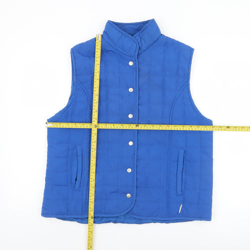 Paco Sport Women's Blue Quilted Padded Waistcoat XL
