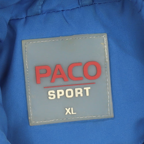 Paco Sport Women's Blue Quilted Padded Waistcoat XL