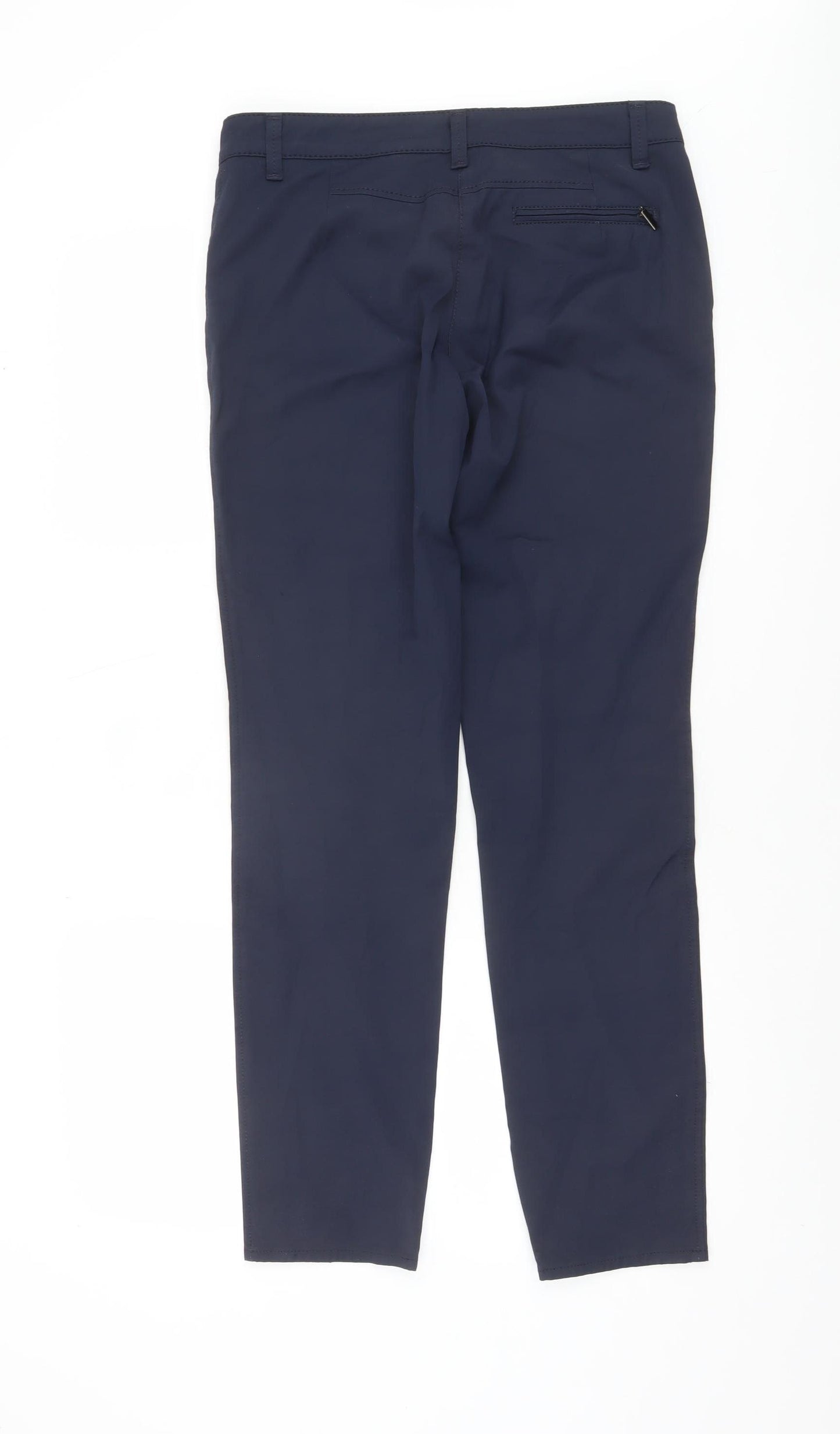 Bianca Women Blue Chino Trousers Size 10 Straight Stretch