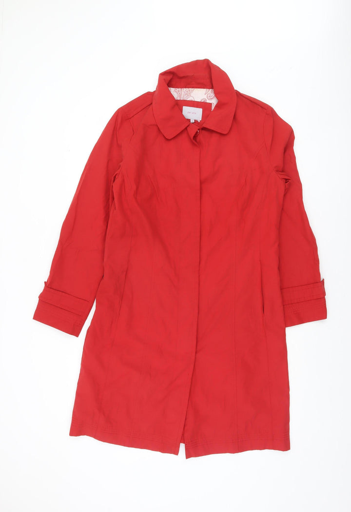 Marks and Spencer Per Una Red Women's Size 10 Trench Coat