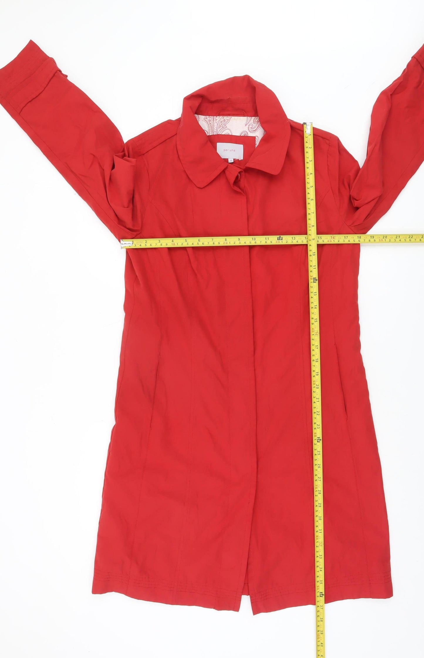 Marks and Spencer Per Una Red Women's Size 10 Trench Coat