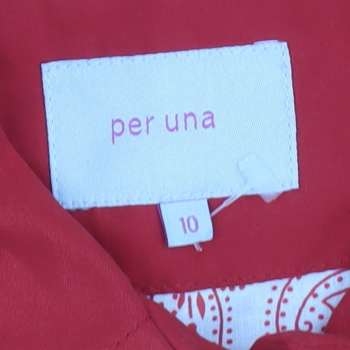 Marks and Spencer Per Una Red Women's Size 10 Trench Coat