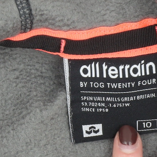 TOG24 All Terrain Women's Grey Full Zip Hoodie Size 10