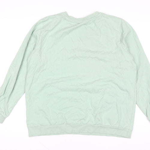 Disney Tu Women’s Green Mickey & Minnie California Sweatshirt Size 16