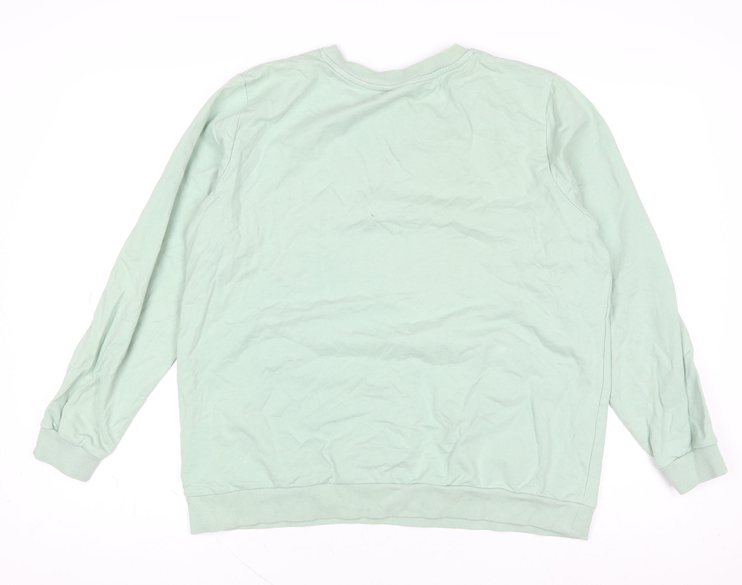 Disney Tu Women’s Green Mickey & Minnie California Sweatshirt Size 16