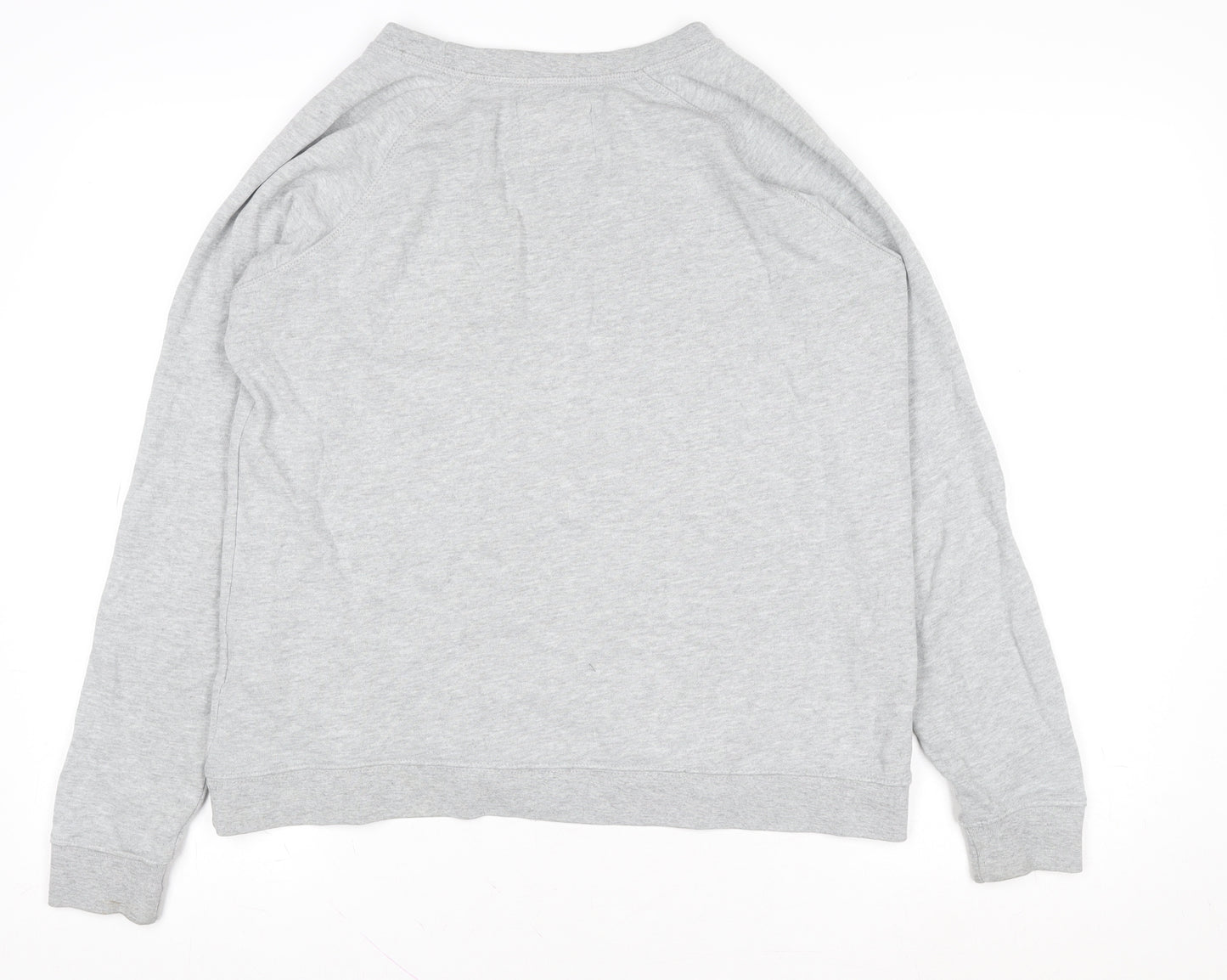 Fat Face Women Grey Cotton Blend Weekend Sweatshirt UK 10