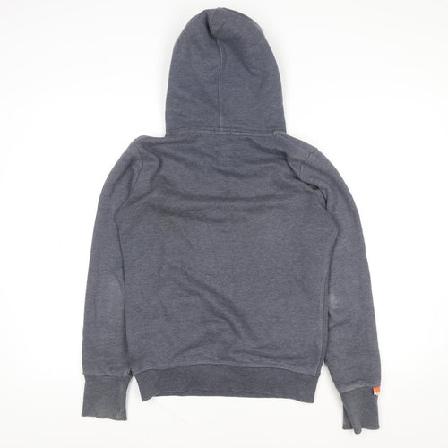 Superdry Men's Grey Pullover Hoodie Small Tokyo Superheroes Graphic