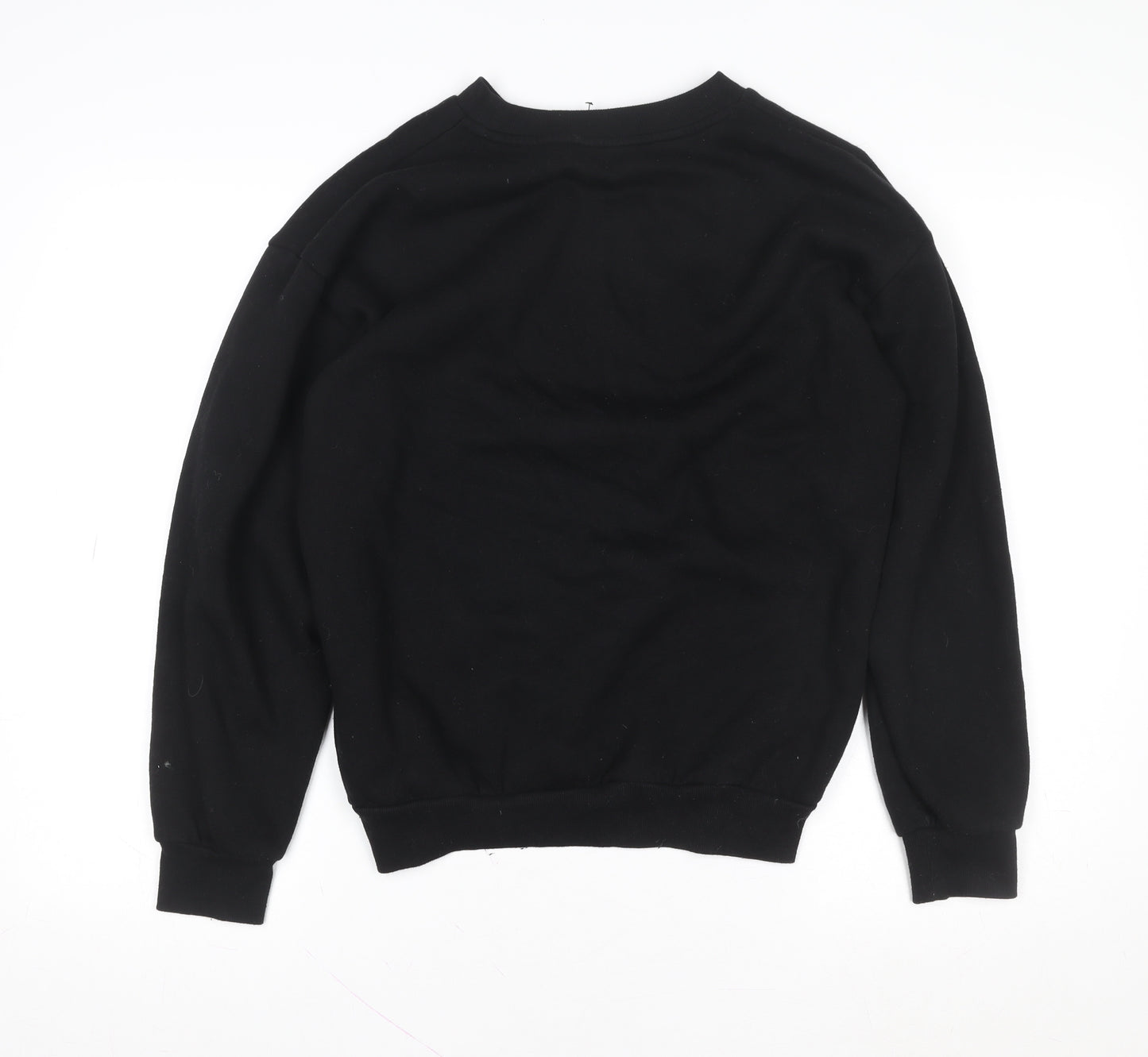 Disney Womens Black Mickey & Co. Crew Neck Pullover Sweatshirt Size S