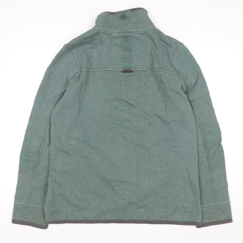 Airlie Men’s Green Cotton 1/4 Zip Stand-Up Collar Casual Jacket Size M