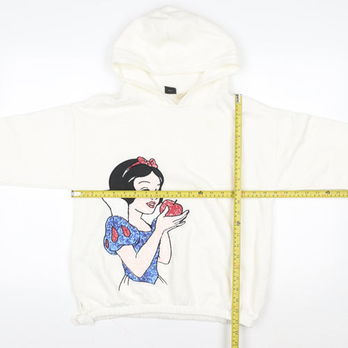 Zara Girls White Snow White Disney Pullover Hoodie 13-14 Years