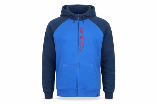 Front view of Animal Blue Teen 14 Slim Track Hoodie Jacket Cotton Blend