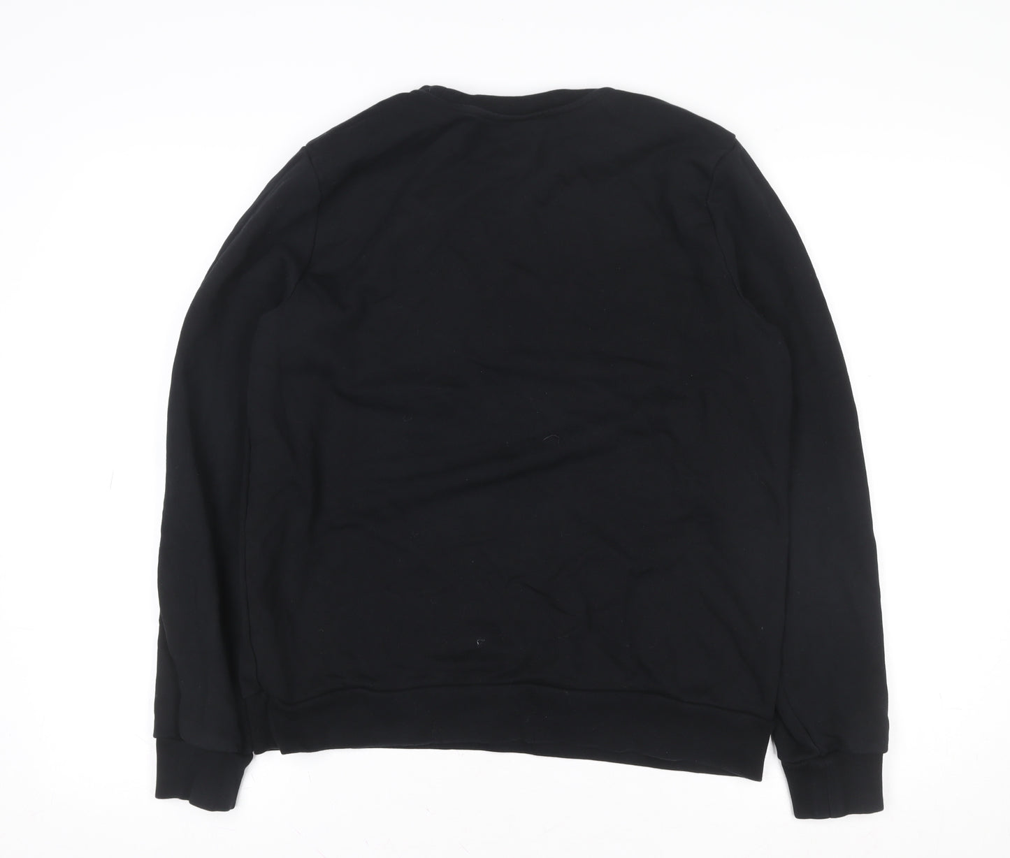 Karl Lagerfeld Men's Black Medium Crew Neck Logo Sweatshirt