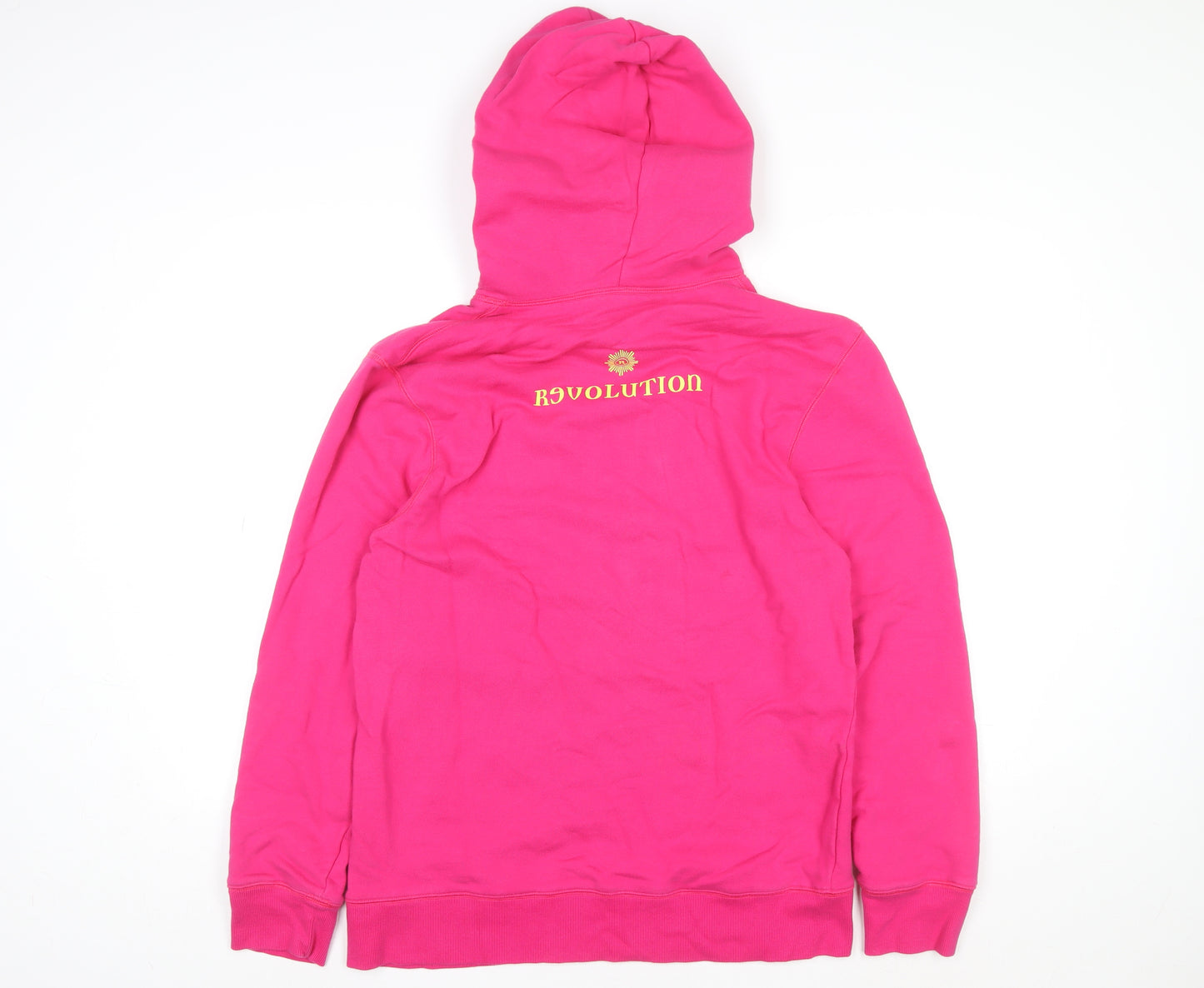 Revolution Women Pink Pullover Hoodie L Graphic Print Vodka Design