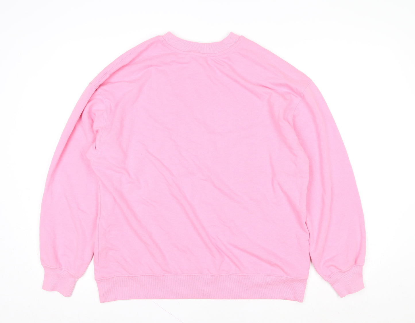 H&M Divided Women's Pink Boston Graphic Sweatshirt Size 12 M