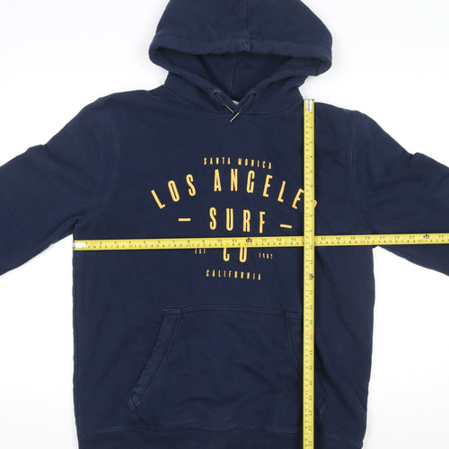 Next Men’s Blue Pullover Hoodie L Los Angeles Surf Graphic Cotton