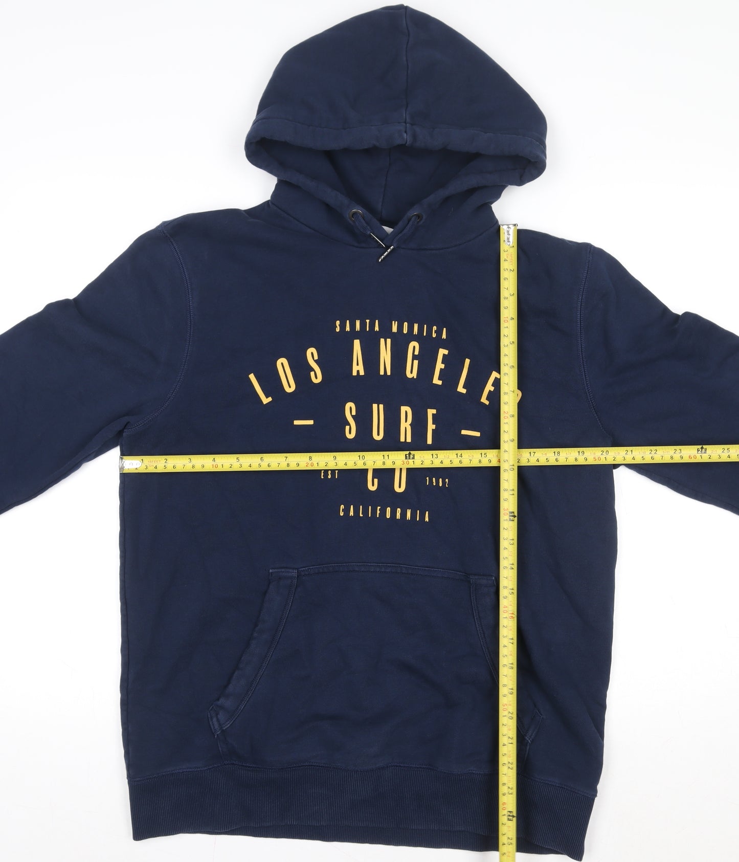 Next Men’s Blue Pullover Hoodie L Los Angeles Surf Graphic Cotton