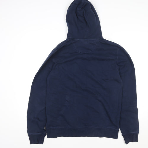 Next Men’s Blue Pullover Hoodie L Los Angeles Surf Graphic Cotton