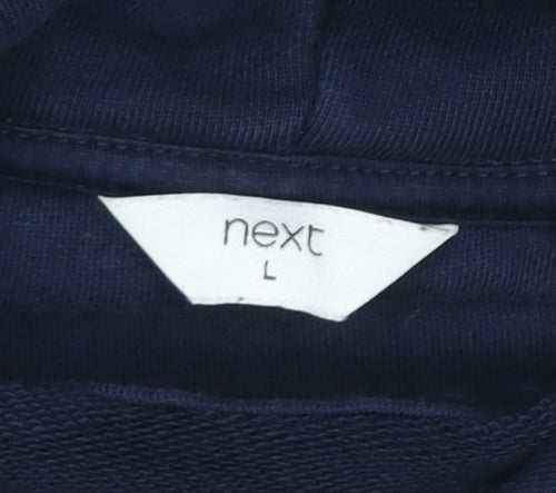 Next Men’s Blue Pullover Hoodie L Los Angeles Surf Graphic Cotton