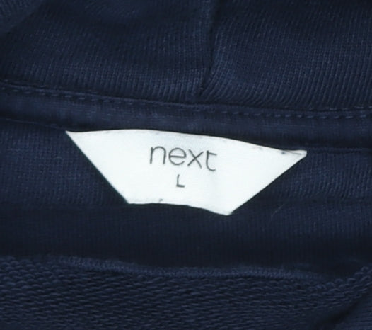 Next Men’s Blue Pullover Hoodie L Los Angeles Surf Graphic Cotton