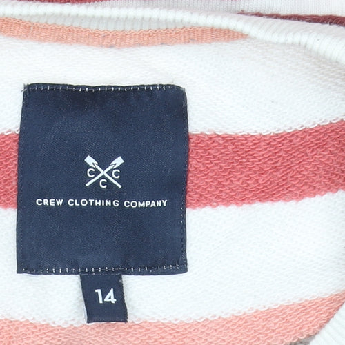 Crew Clothing Company Womens Multi Stripe Cotton Sweatshirt Size 14