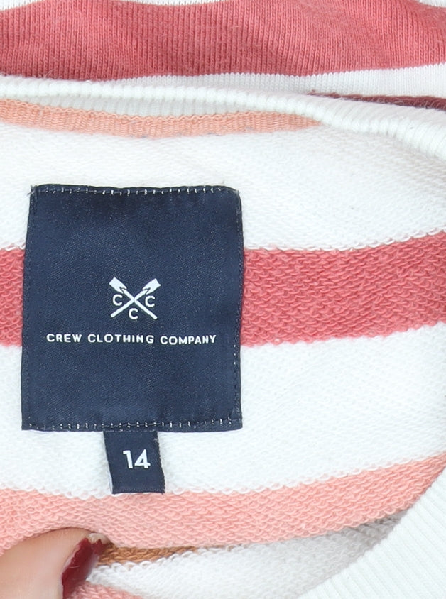 Crew Clothing Company Womens Multi Stripe Cotton Sweatshirt Size 14