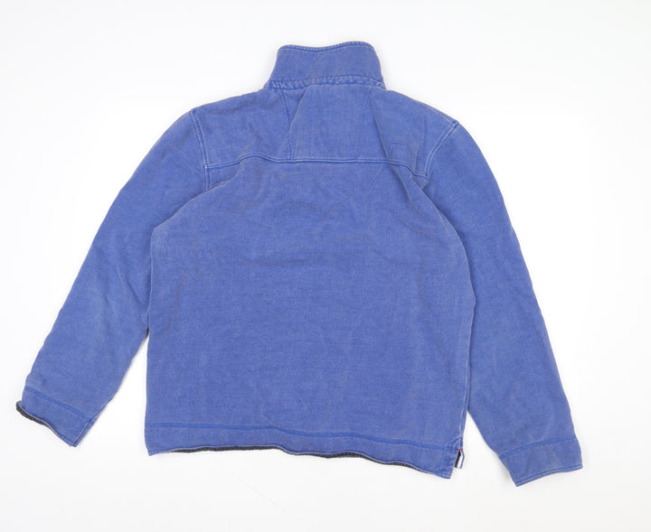 Crew Clothing Company Men’s Blue L 1/2 Zip Sweatshirt