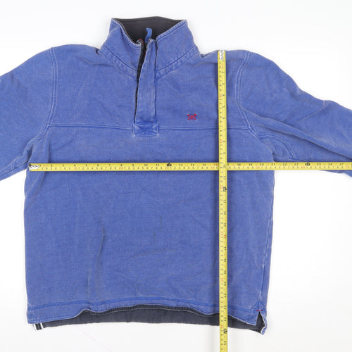 Crew Clothing Company Men’s Blue L 1/2 Zip Sweatshirt