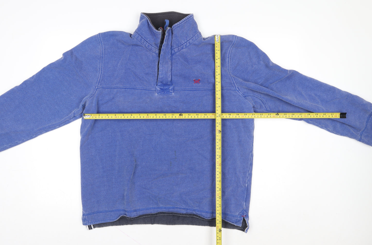 Crew Clothing Company Men’s Blue L 1/2 Zip Sweatshirt
