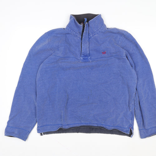 Crew Clothing Company Men’s Blue L 1/2 Zip Sweatshirt