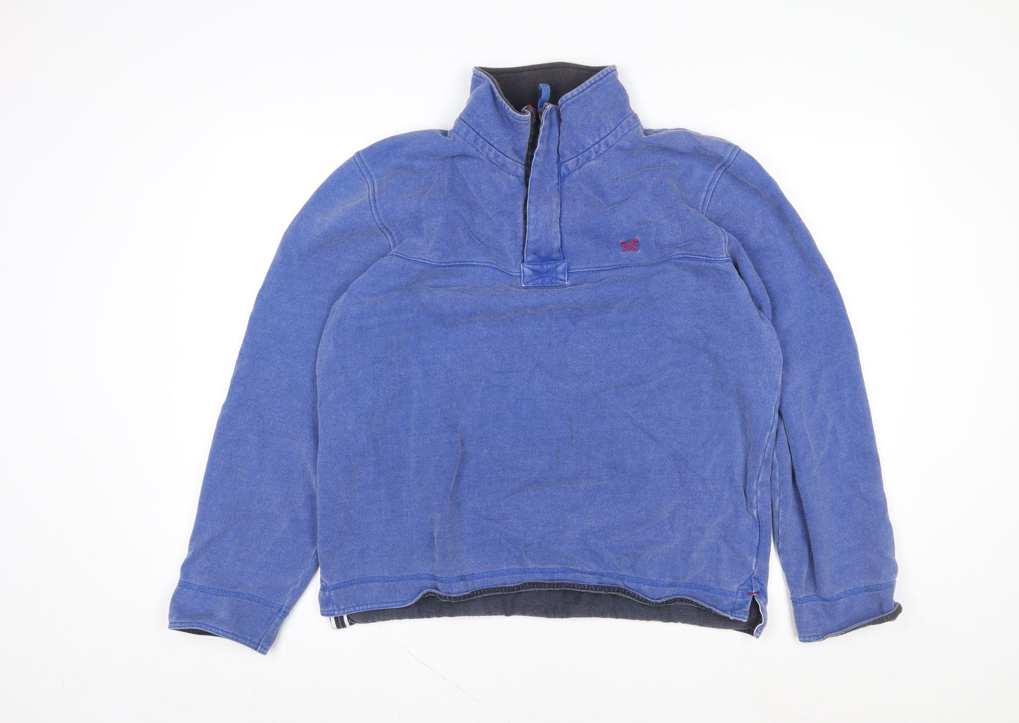 Crew Clothing Company Men’s Blue L 1/2 Zip Sweatshirt