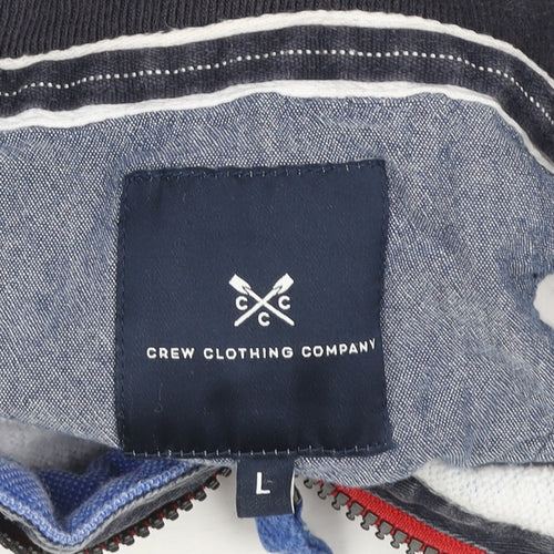 Crew Clothing Company Men’s Blue L 1/2 Zip Sweatshirt