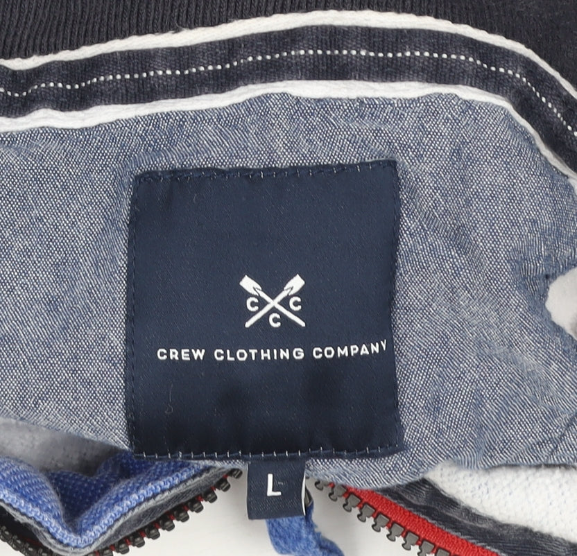 Crew Clothing Company Men’s Blue L 1/2 Zip Sweatshirt