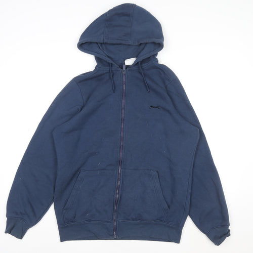 Slazenger Men's Blue S Full Zip Hooded Track Jacket