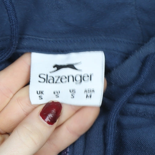 Slazenger Men's Blue S Full Zip Hooded Track Jacket