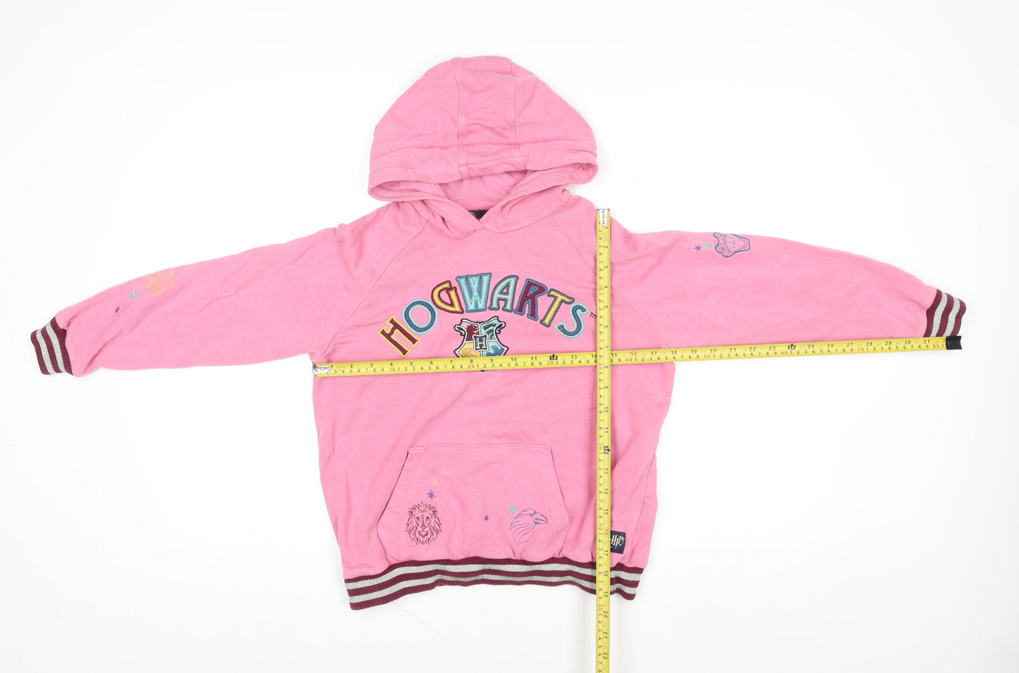 Marks and Spencer Girls Pink Harry Potter Hogwarts Pullover Hoodie 10-11 Years