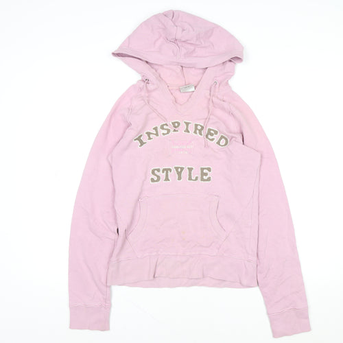 Next Women’s Pink Hooded Basic Jacket UK 10 Cotton Blend
