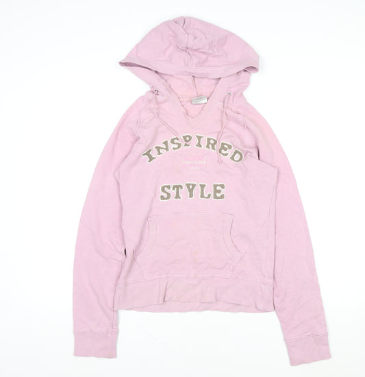 Next Women’s Pink Hooded Basic Jacket UK 10 Cotton Blend