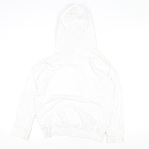 Next Girls White 11 Years Pineapple Print Cotton Pullover Hoodie