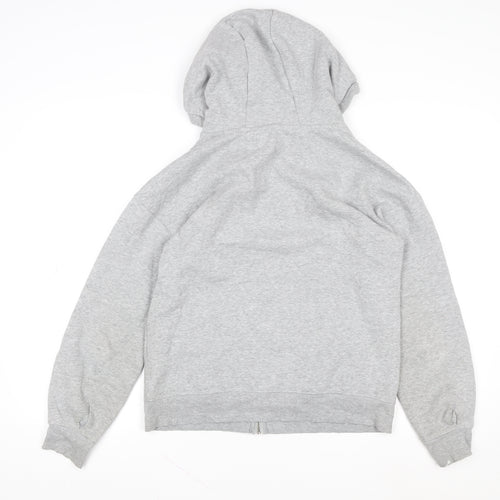 Next Womens Grey Full Zip Hooded Basic Jacket Size Small