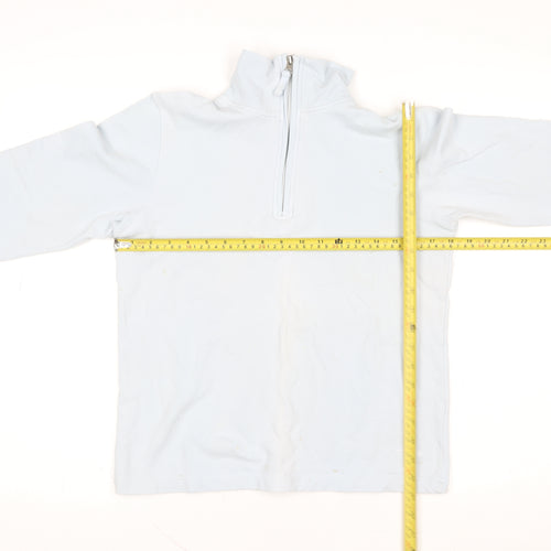 TAGG Women's Blue 1/4 Zip Lightweight Cotton Blend Activewear Jacket S