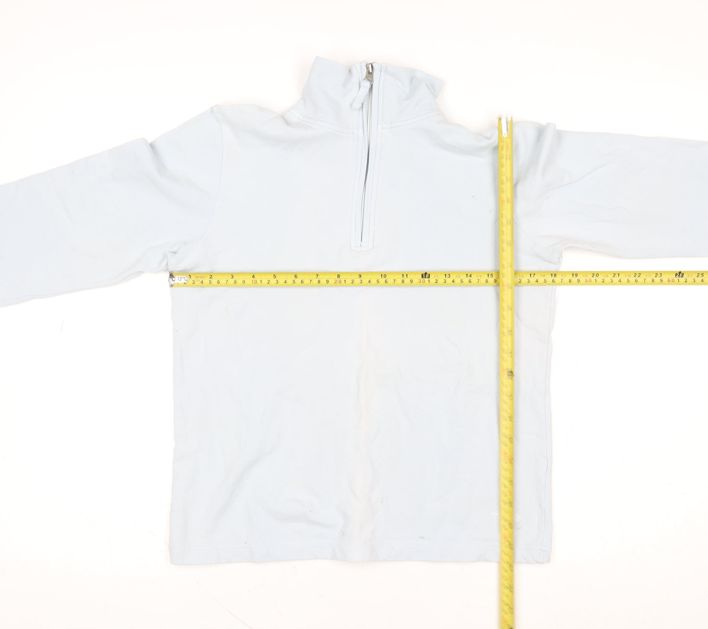 TAGG Women's Blue 1/4 Zip Lightweight Cotton Blend Activewear Jacket S