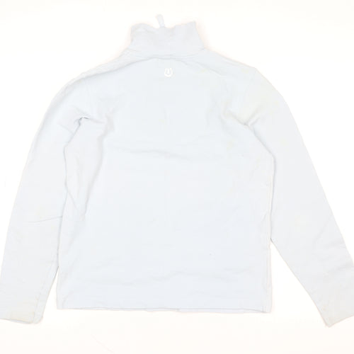 TAGG Women's Blue 1/4 Zip Lightweight Cotton Blend Activewear Jacket S